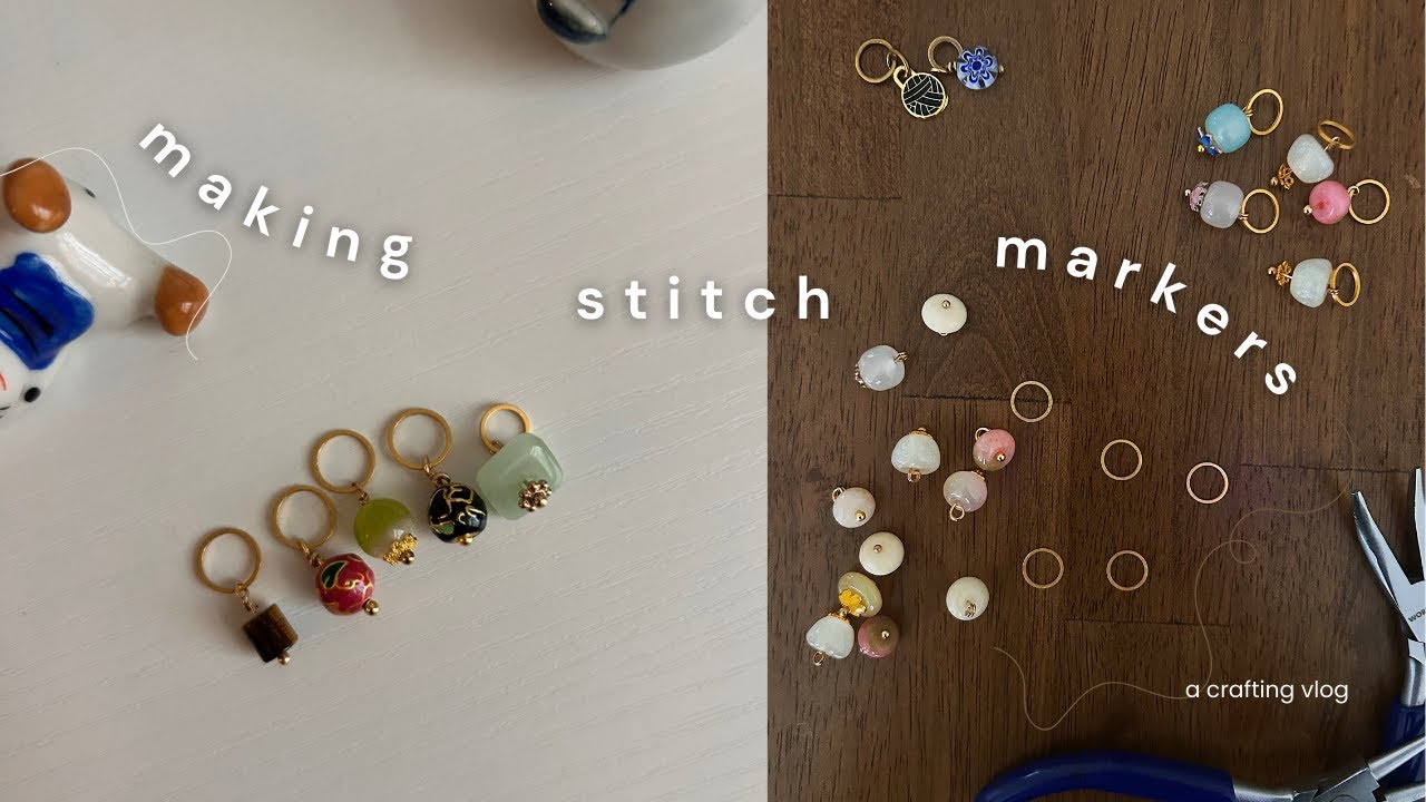 making stitch markers for the first time 🌺