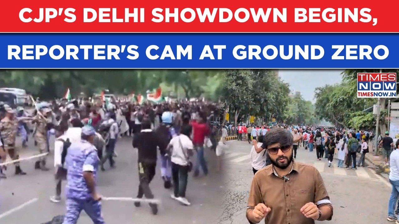 CJP 'Parliament Chalo': March Begins, Watch Dramatic Moment From Delhi's Connaught Place