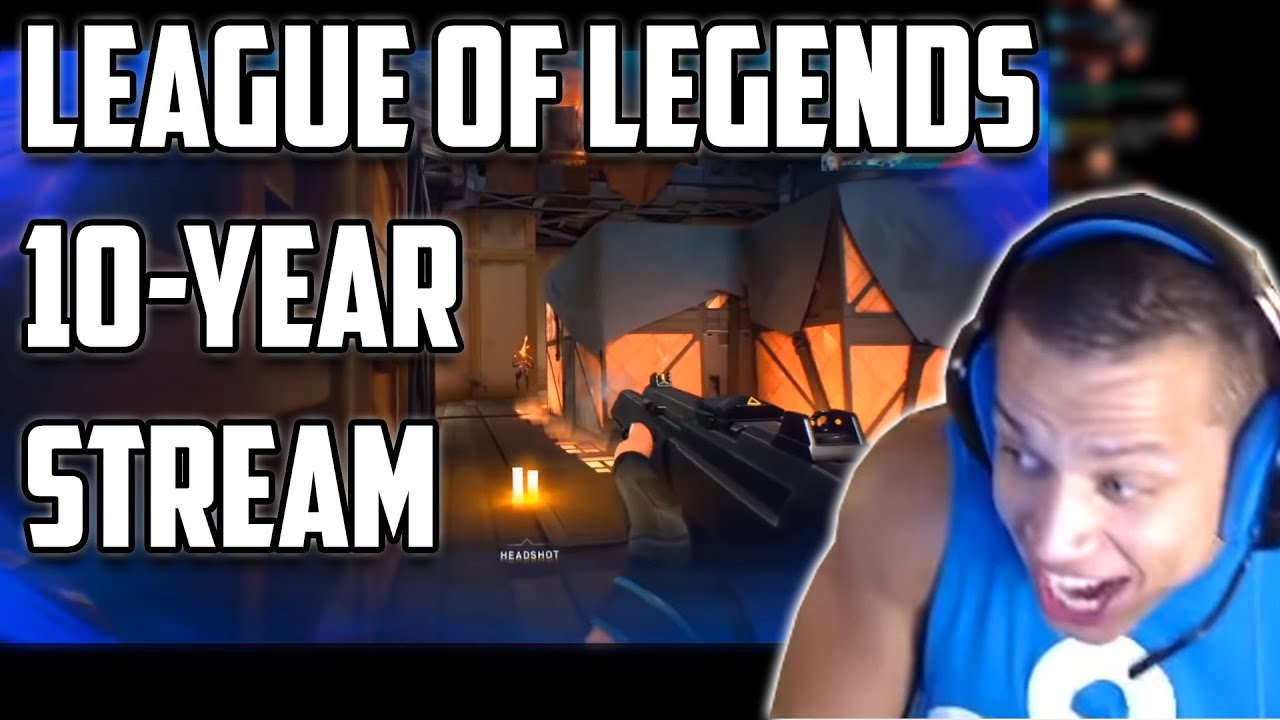 TYLER1 WATCHES LEAGUE'S 10-YEAR ANNIVERSARY STREAM