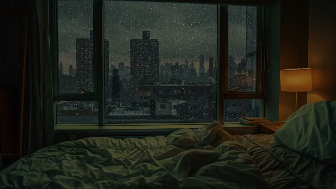 Rain Sounds for Sleeping No Ads - Heavy Rain and Intense Thunder for Deep Sleep, Energy Restoration
