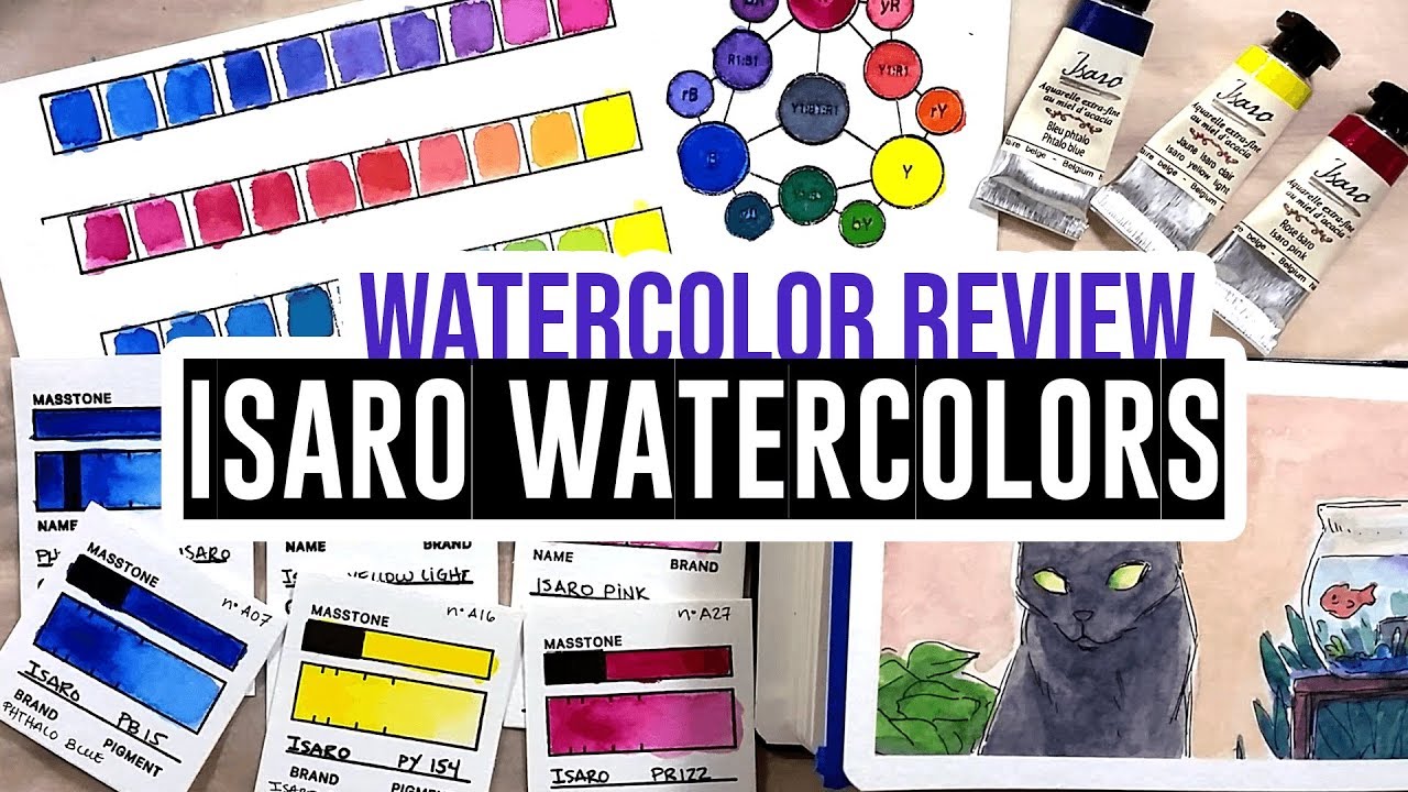 Review & Demo - Isaro, Belgian artisanal watercolors!!  🇧🇪 🎨