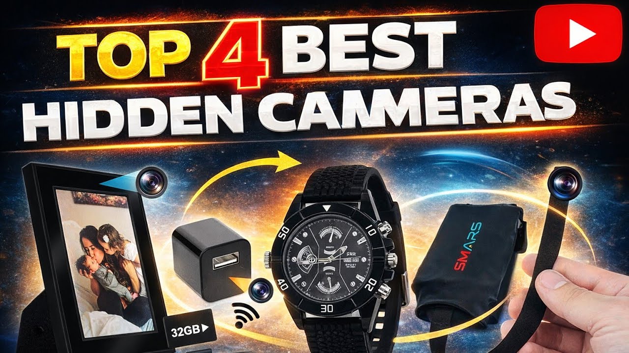 Top 4 Best Hidden Spy Cameras 2026 | Secret Camera Full Review 🔥