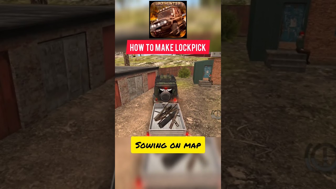 HOW TO MAKE LOCKPICK IN RUSSIAN CAR DRIVER UAZ HUNTER || 