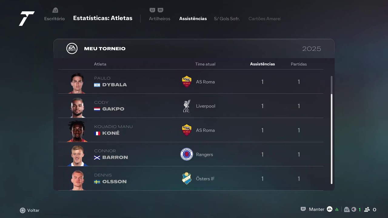 Ligas Nacionais - Rodada 29/25