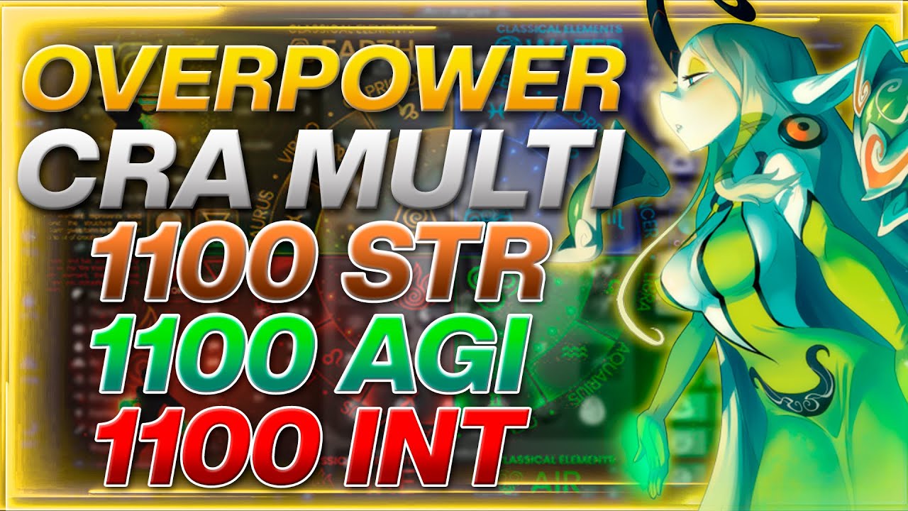 [DOFUS] PVP CRA MULTI CRIT 1100 AGI 1100 STR 1100 INT BRUTAL MODE