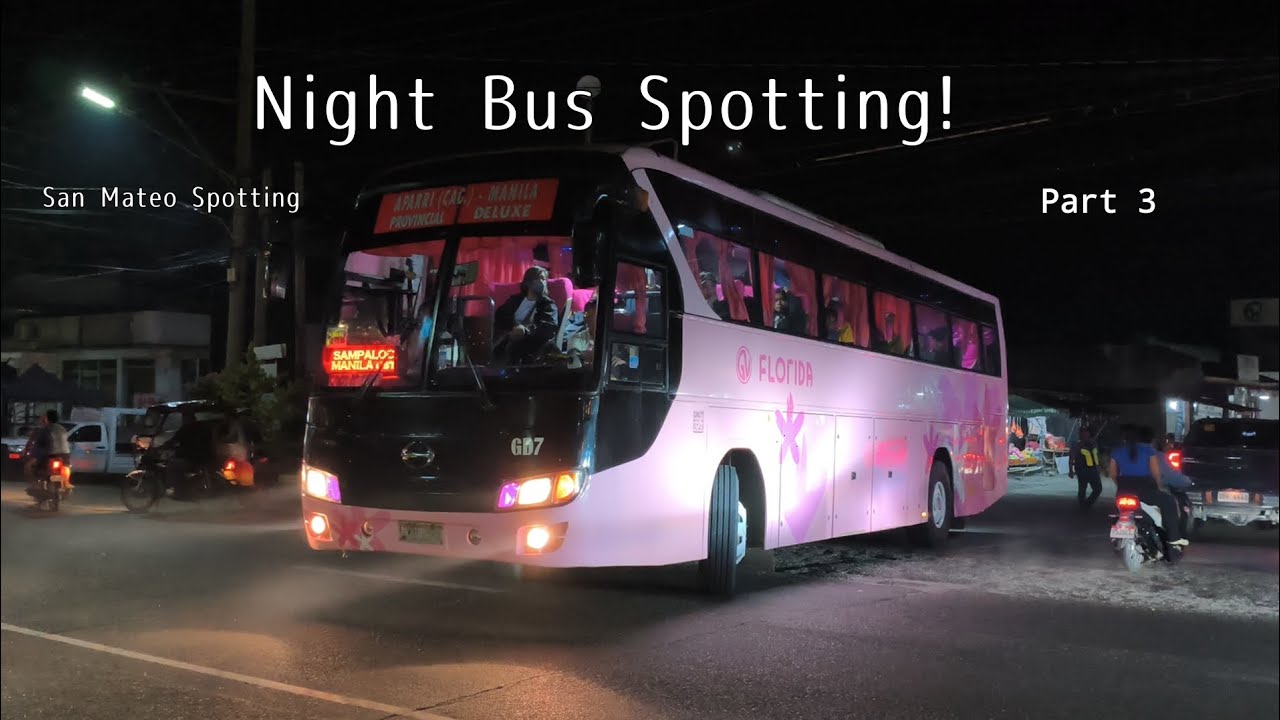 Night Bus Spotting! | San Mateo Bus Spotting Pt. 3 | Bus Spotting Compilation 