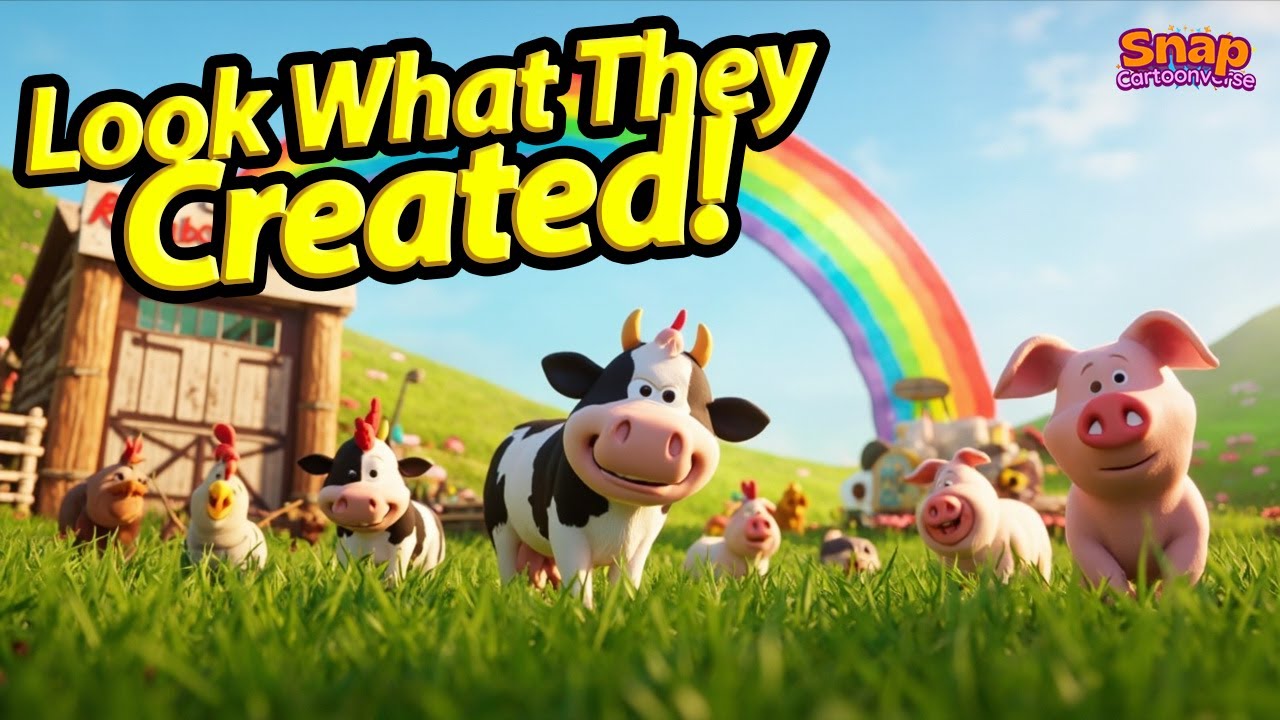 The Rainbow Farm  A Fun Kids Story About Teamwork & Cooperation