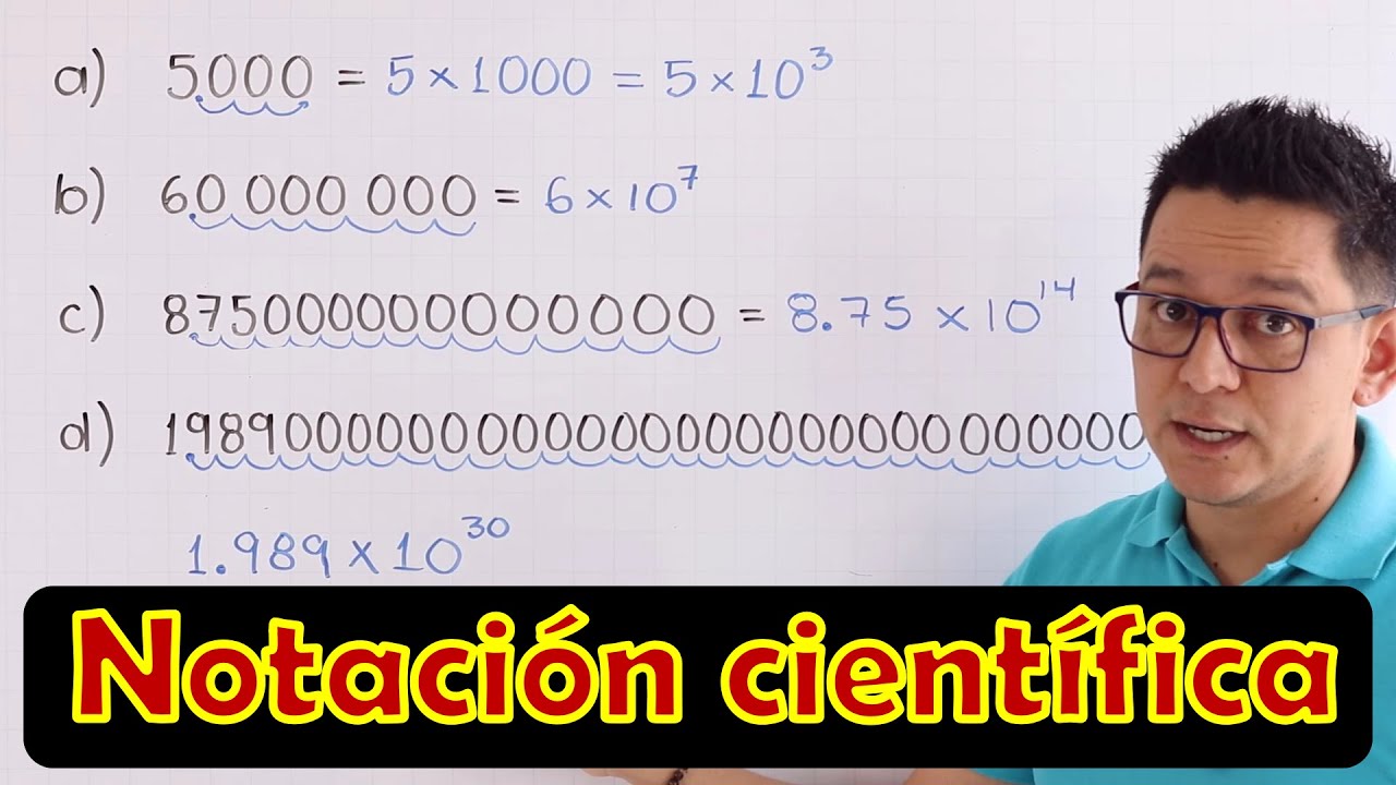 Notación científica. Cómo pasar un número a notación científica