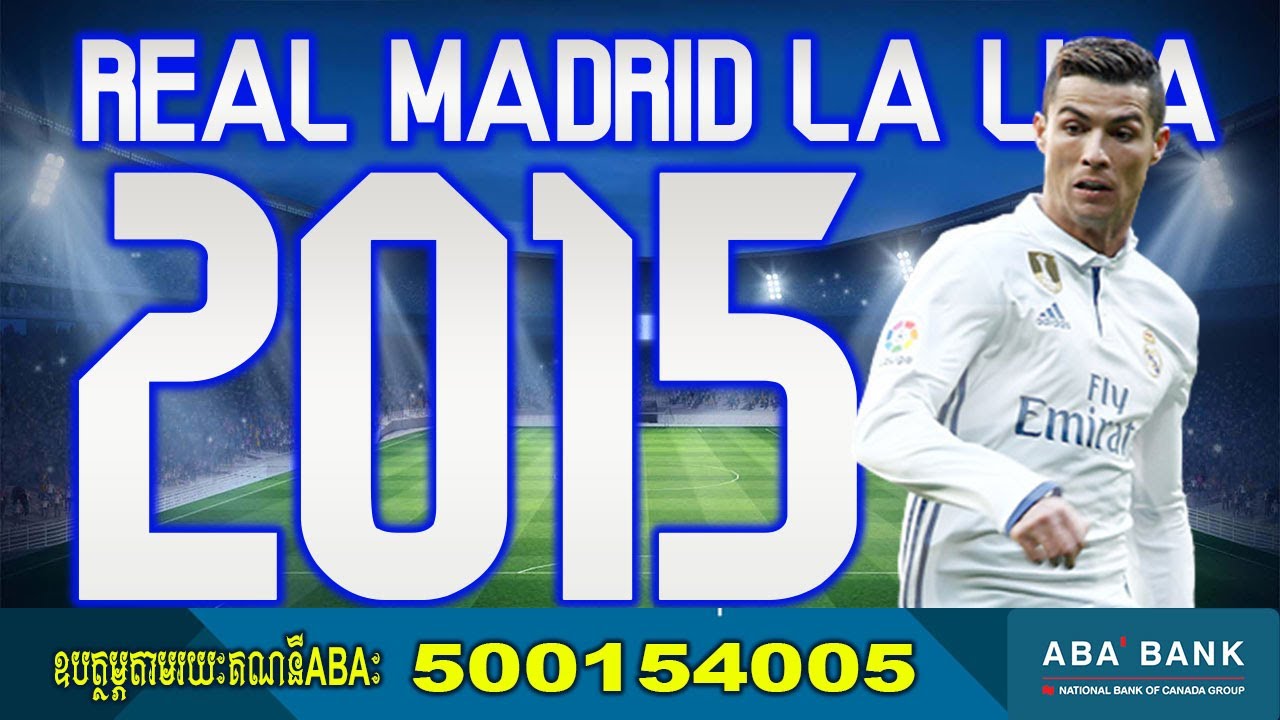 Real Madrid La Liga 2015 Font Football By Black Font Free all download Font OTF And AI for 2022