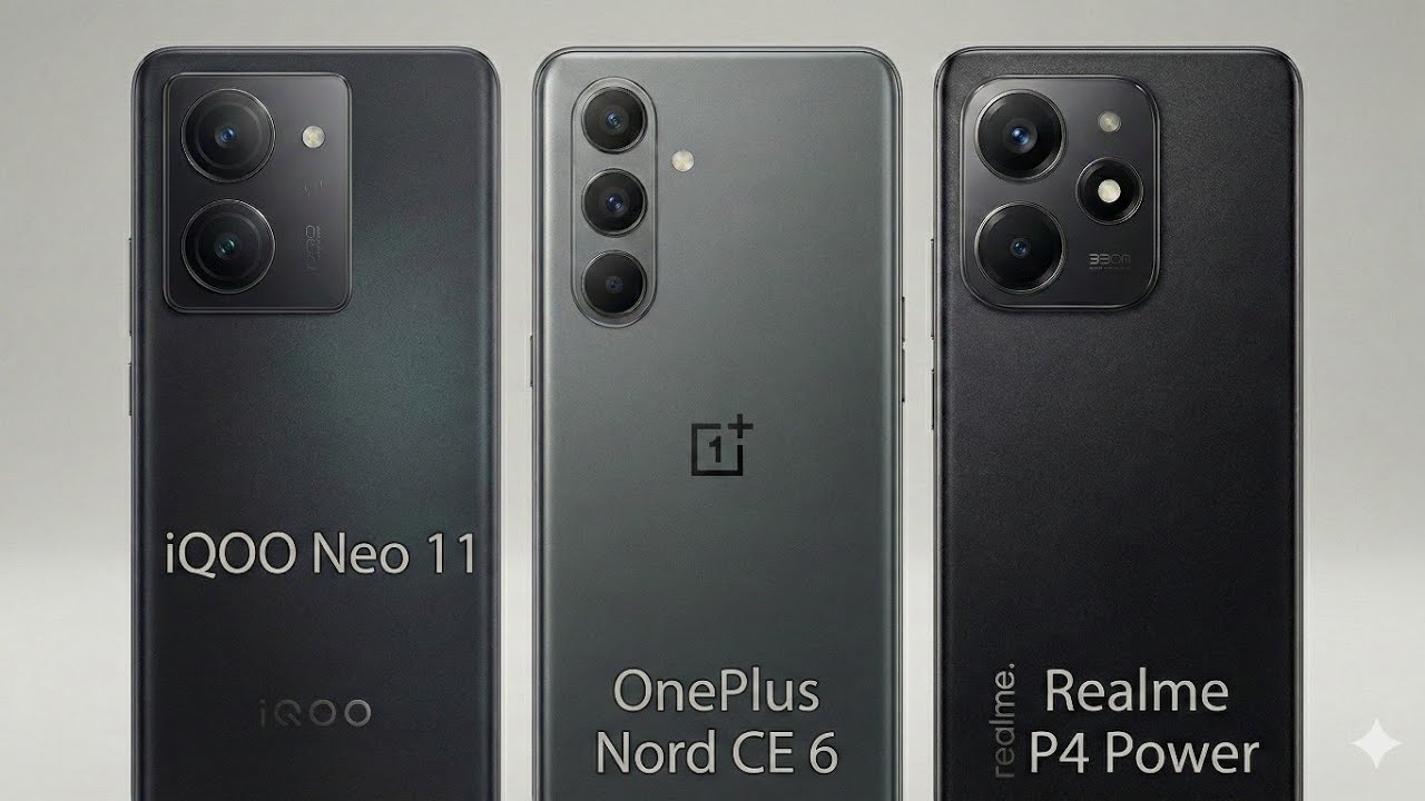 ये 3 धाकड़ Phones आ रहे हैं! 🔥 iQOO Neo 11, OnePlus Nord CE 6 & Realme P4 Power Full Details