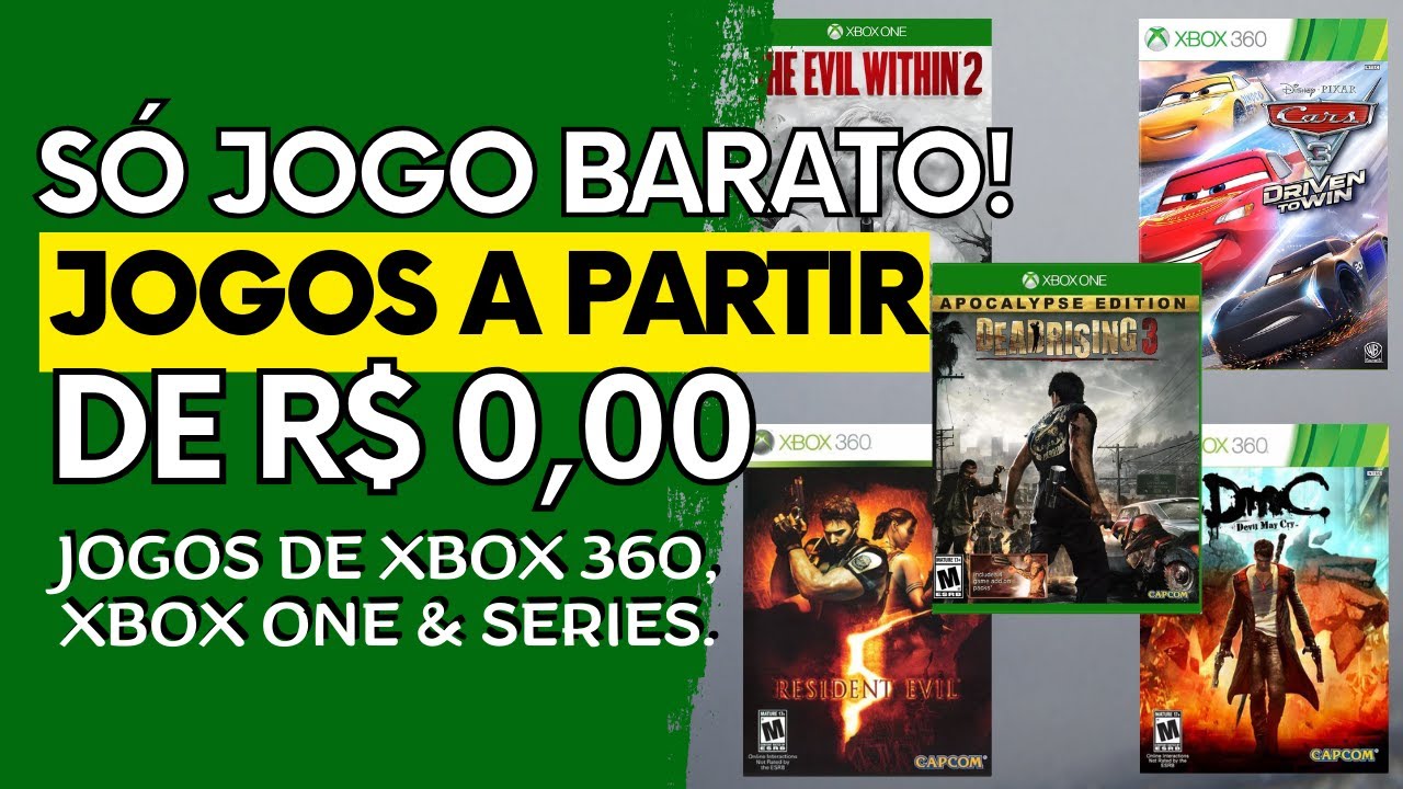Só Jogo GRÁTIS e QUASE DE GRAÇA no XBOX 360, XBOX ONE & SERIES de R$ 0,00 a R$ 30,99 em OFERTA!