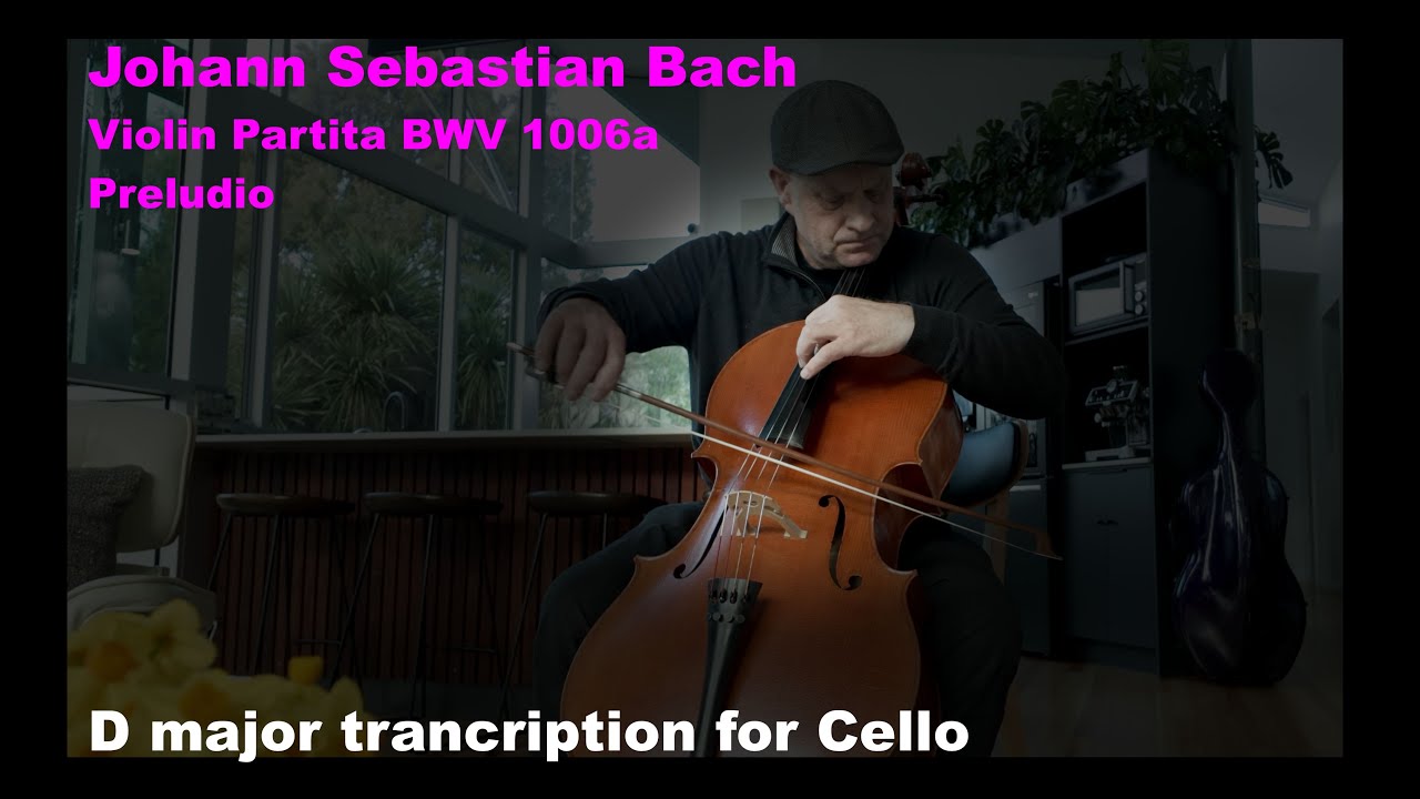 Alfred Hornung plays JS Bach Violin Partita 3 - house concert for Papa's birthday