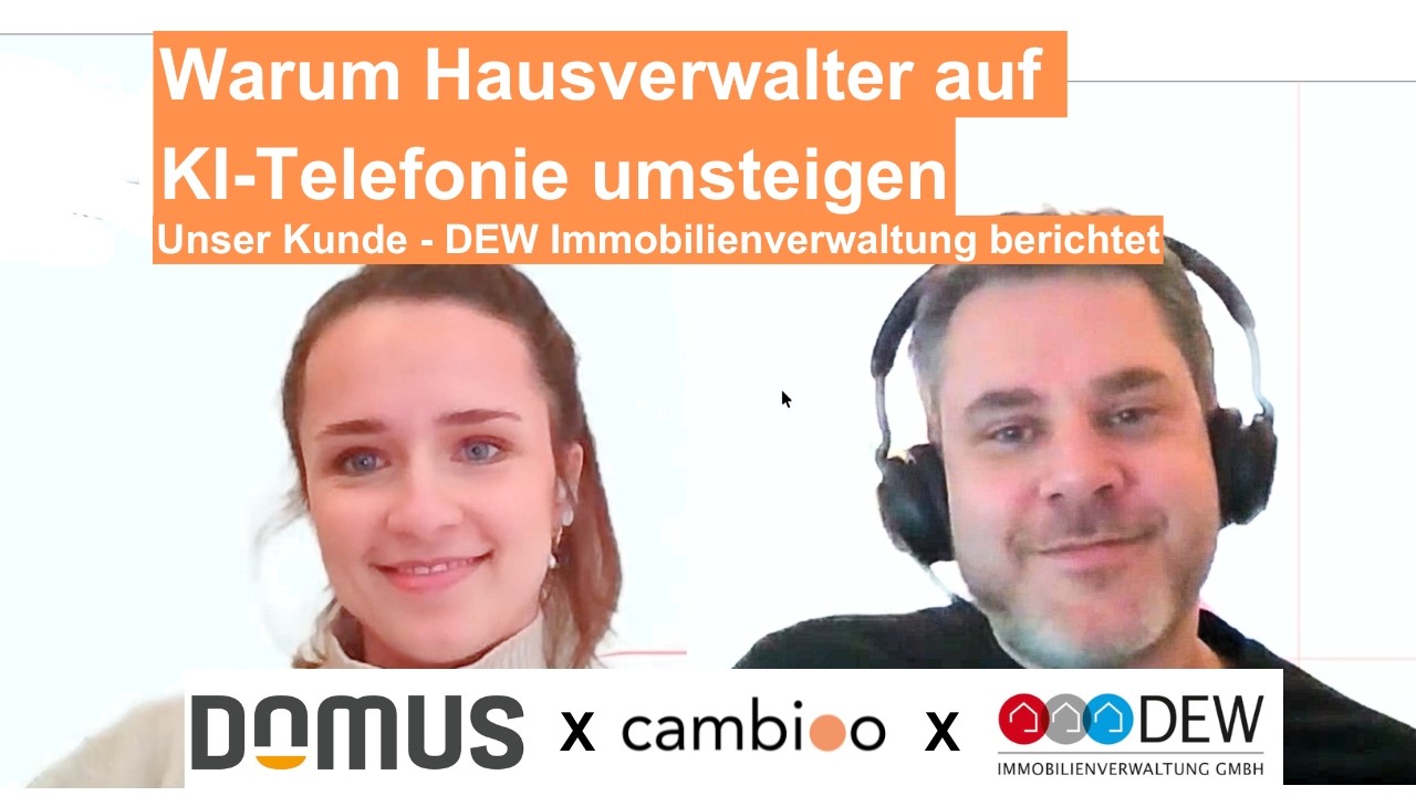 Wie DEW Immobilienverwaltung mit KI-Telefonie 24/7 erreichbar wurde | Kundeninterview