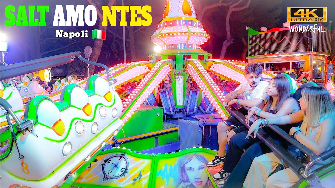 SALTAMONTES Giostre 2023 Rides 🇮🇹  Lunapark 4K