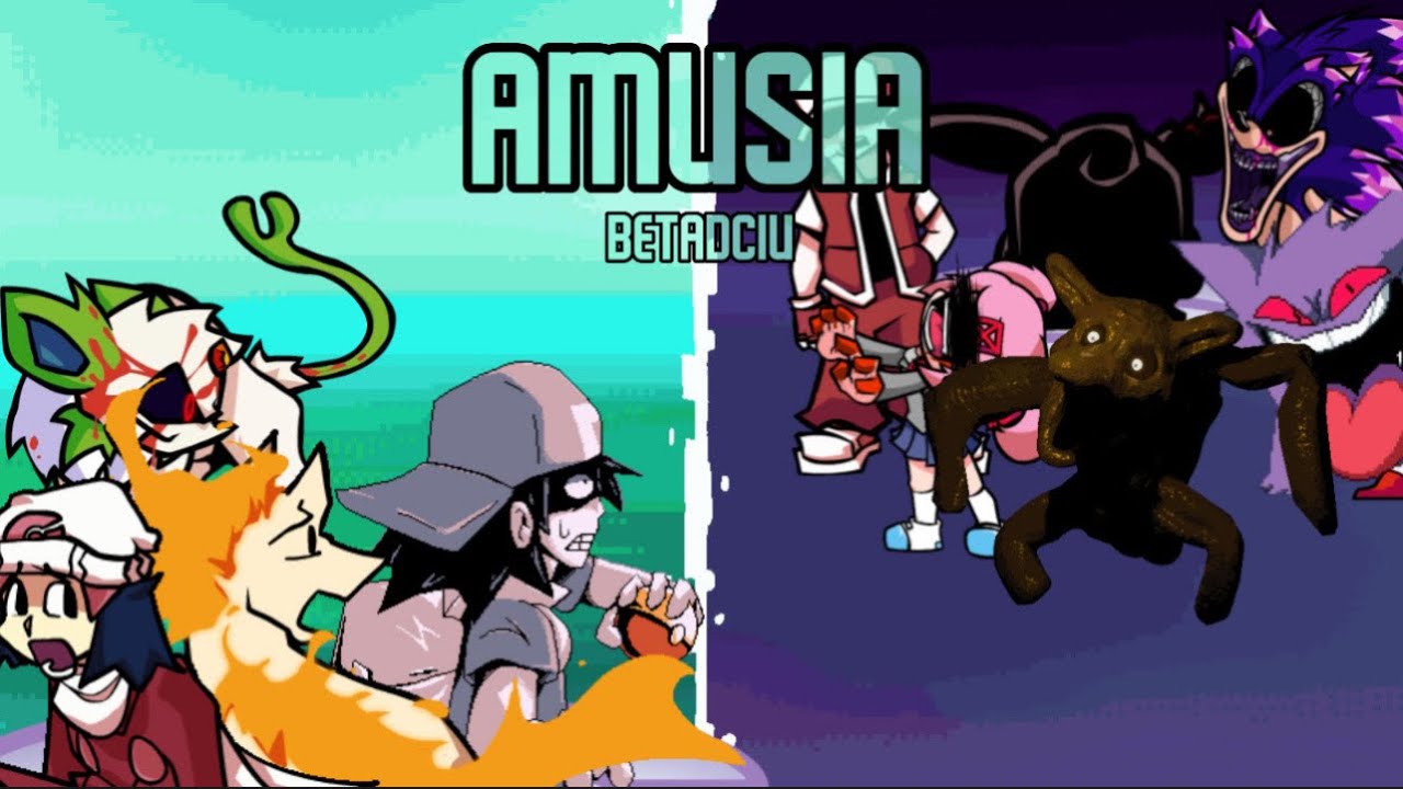 FNF - AMUSIA BUT EVERY TURN A DIFFERENT COVER IS USED 🐍