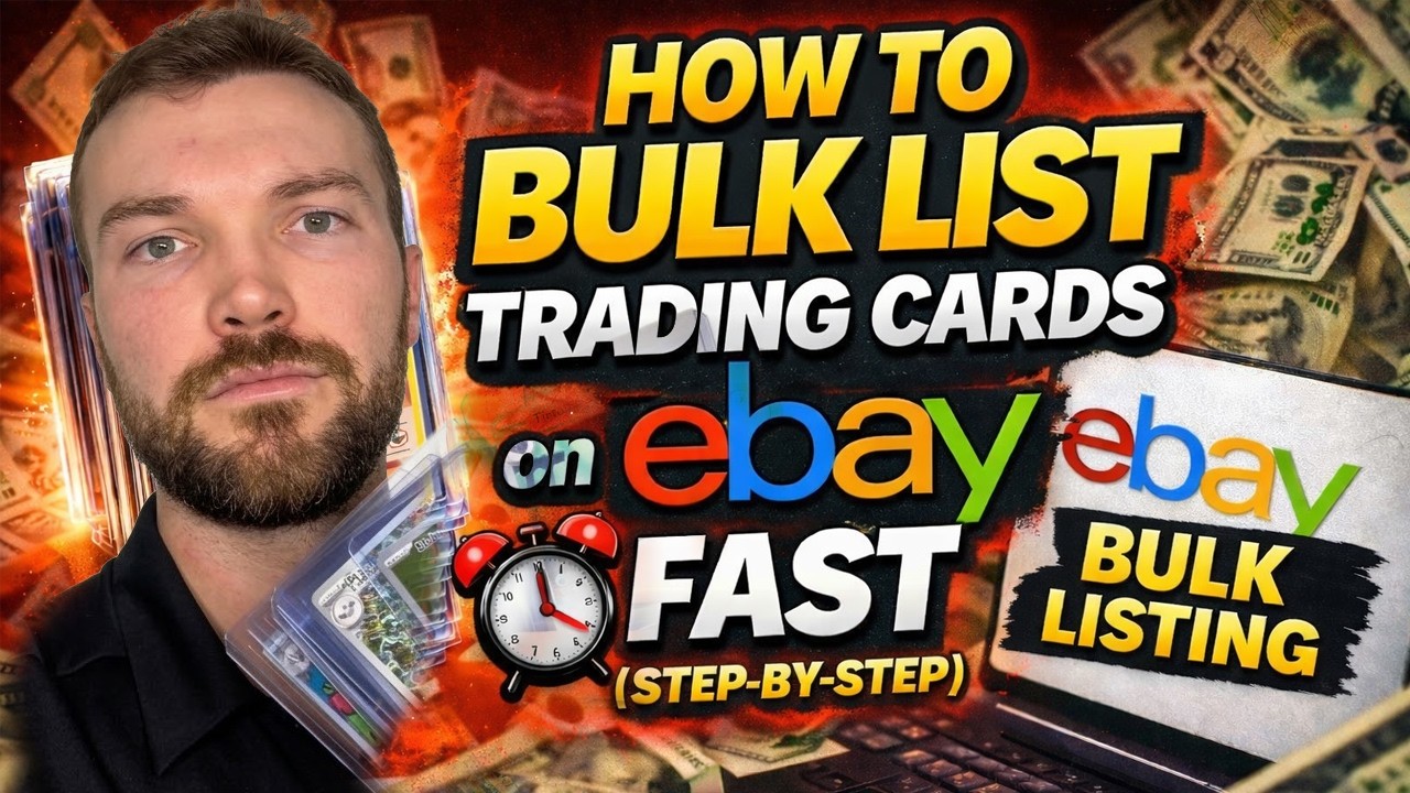 How to Bulk List Pokémon, Sports, or TCG Cards on eBay FAST (Step-by-Step)