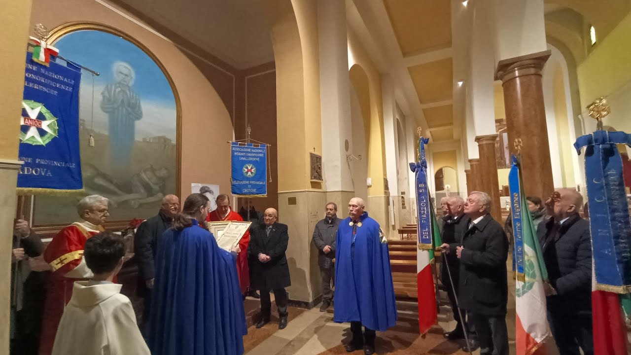L’A.N.I.O.C. DI CROTONE CONSEGNA RICONOSCIMENTI A SAN MASSIMILIANO AMARIA KOLBE A  PADOVA