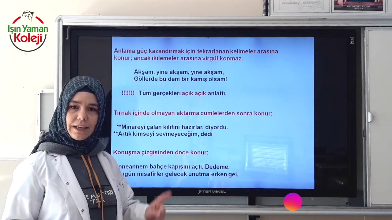 5. Ve 6. Sınıf Türkçe, Noktalama İşaretleri 1