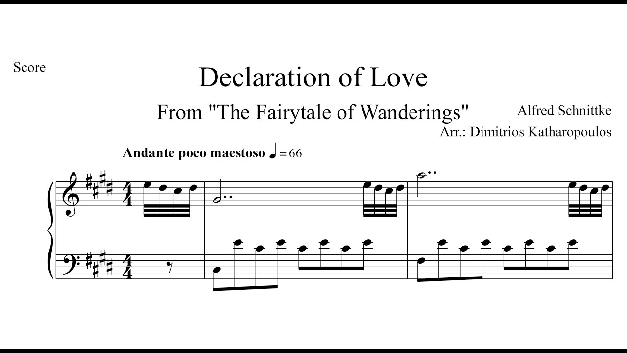 Alfred Schnittke: Declaration of Love (From 