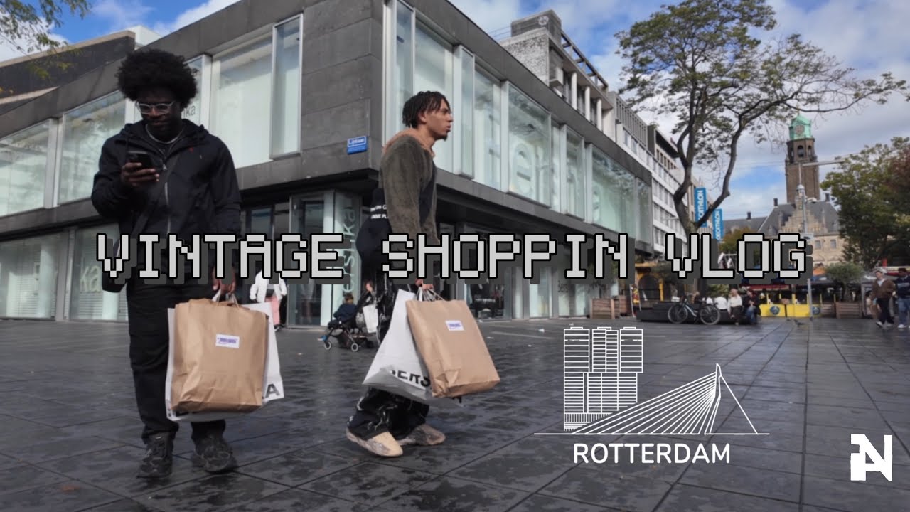 4K | Vintage Shopping Vlog In Rotterdam City FT @Qucee3205