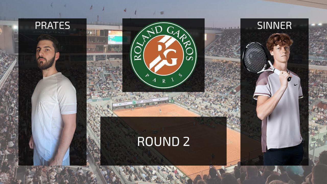 Daniel Prates vs. Jannik Sinner | Roland-Garros | Round 2