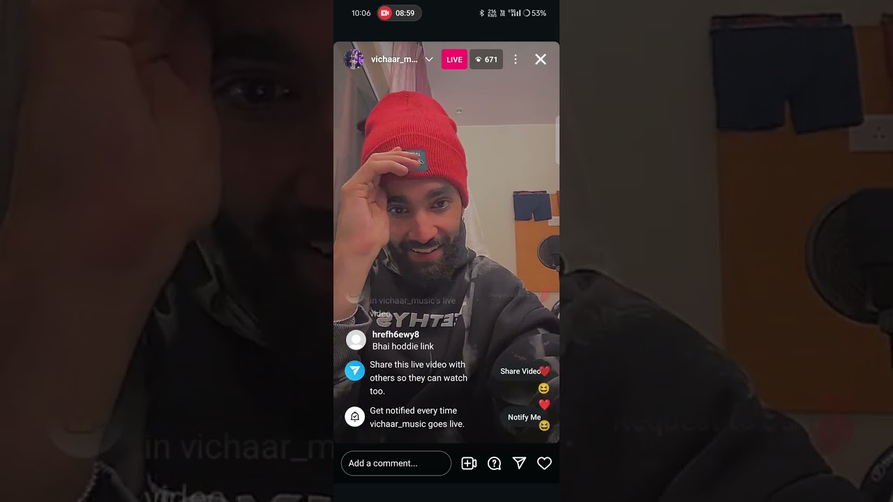 Vichar MTV Hustle 4 live on instagram