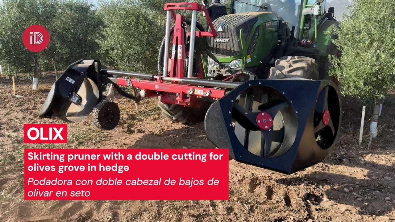 Podadora de bajos de olivar en seto OLIX