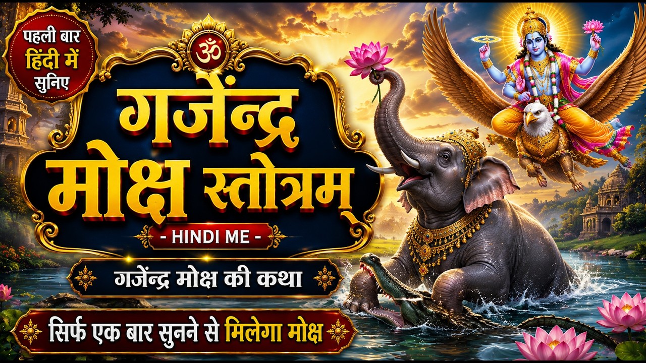 GAJENDRA MOKHS - गजेंद्र मोक्ष (स्तोत्रम्) - गजेंद्र मोक्ष की कथा का संपूर्ण हिंदी भावार्थ