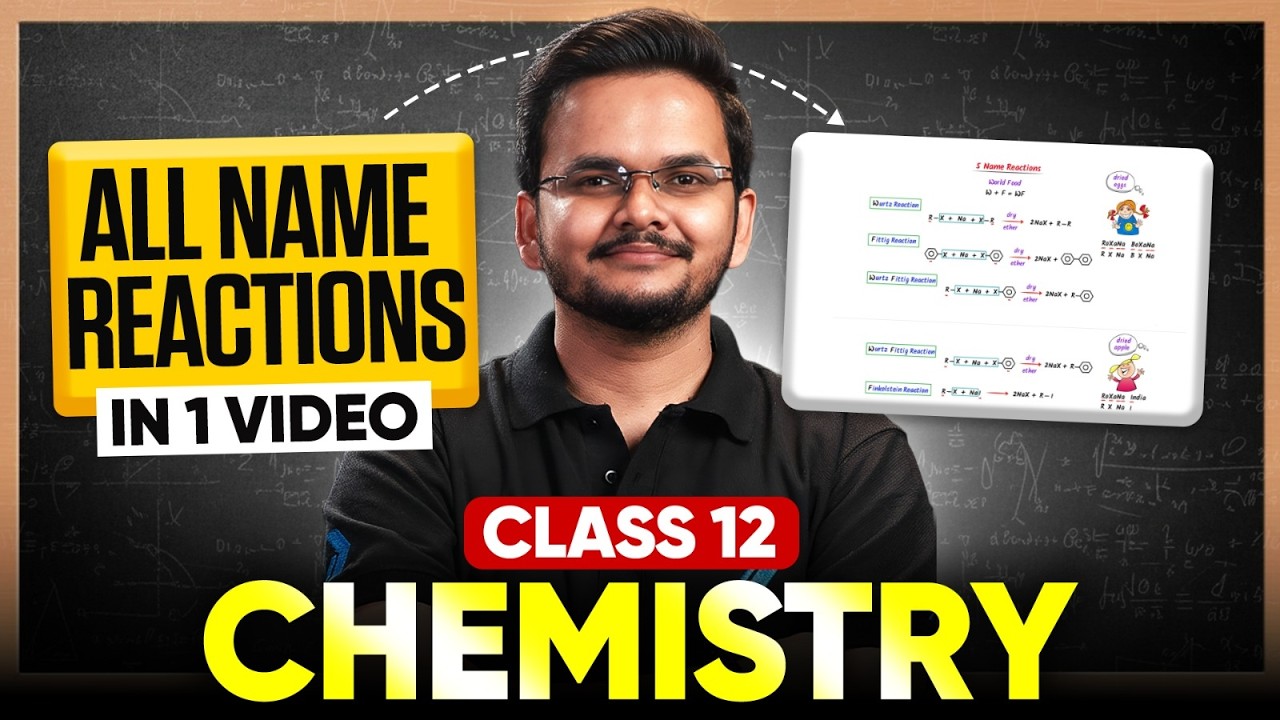 Class 12 Chemistry | All Name Reactions In One Video | Shikhar Sir