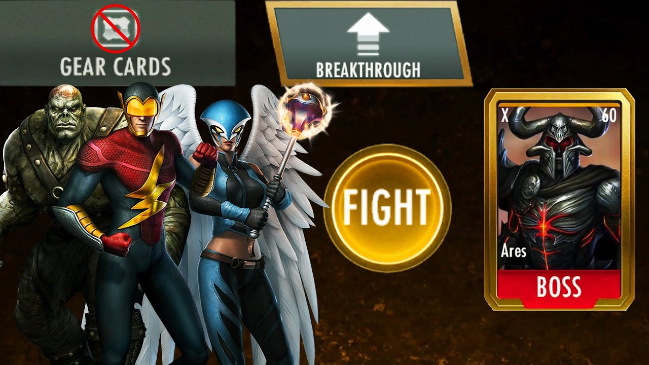Earth 2 Team Faces Boss Ares Without Gears | Injustice Gods Among Us (Mobile) (REUPLOADED)