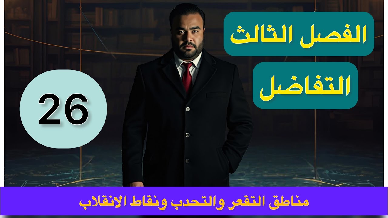 الفصل الثالث// التفاضل//المحاضرة 26 // مناطق التقعر والتحدب ونقاط الانقلاب 