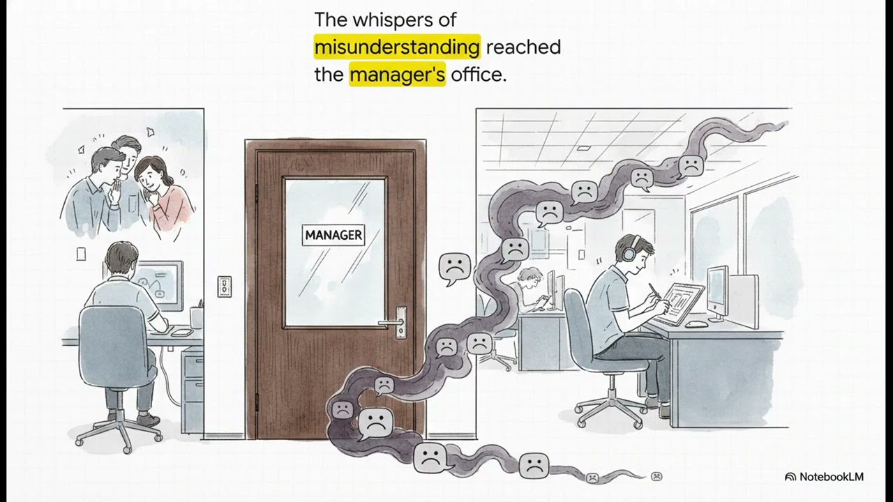 [Video explaining the illustrated story using artificial intelligence]