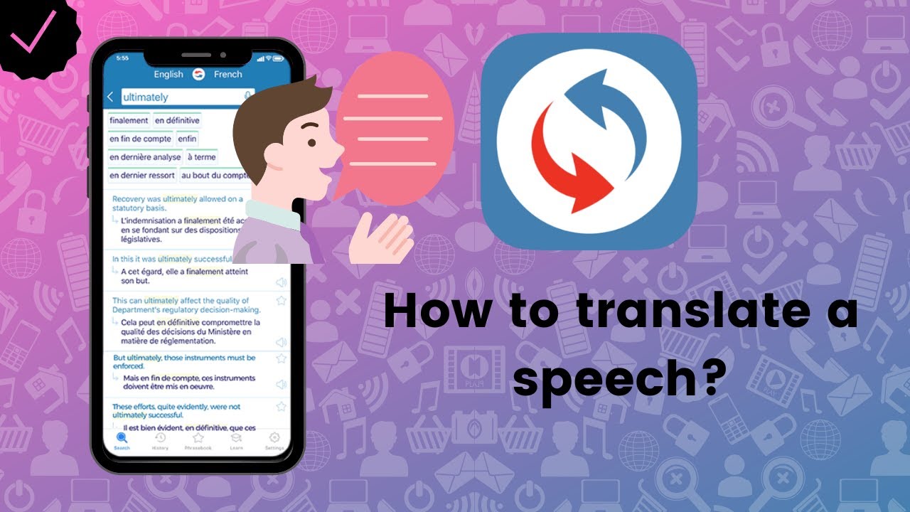 How to translate a speech on Reverso?