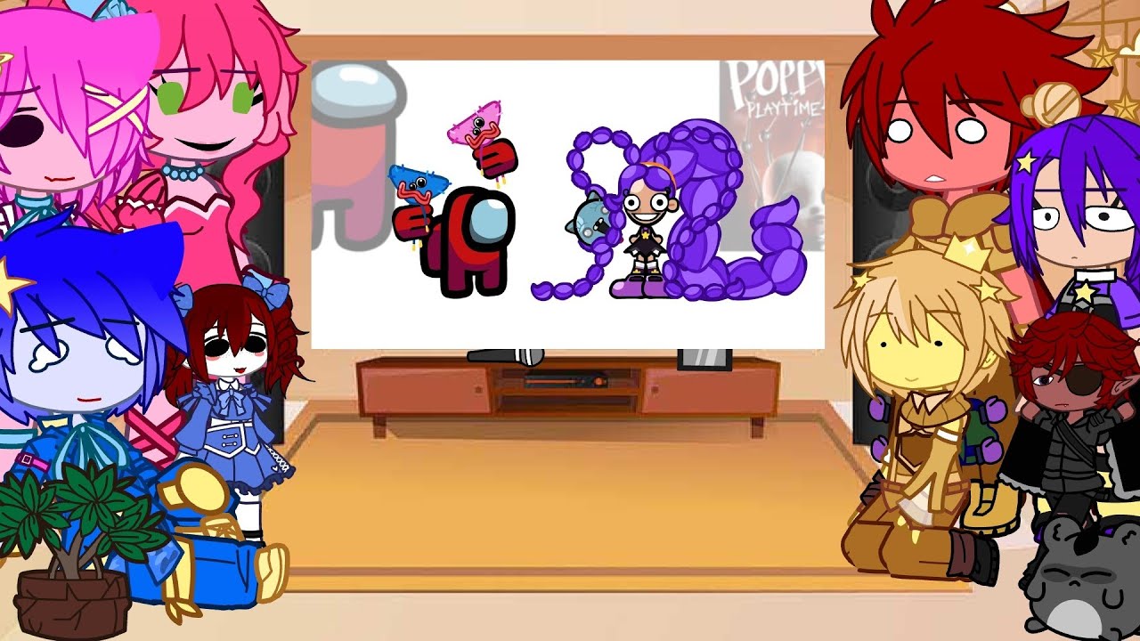 Poppy Playtime React To Mini Crewmate Kills Poppy Playtime Chapter 5 II Gacha Club 🐰