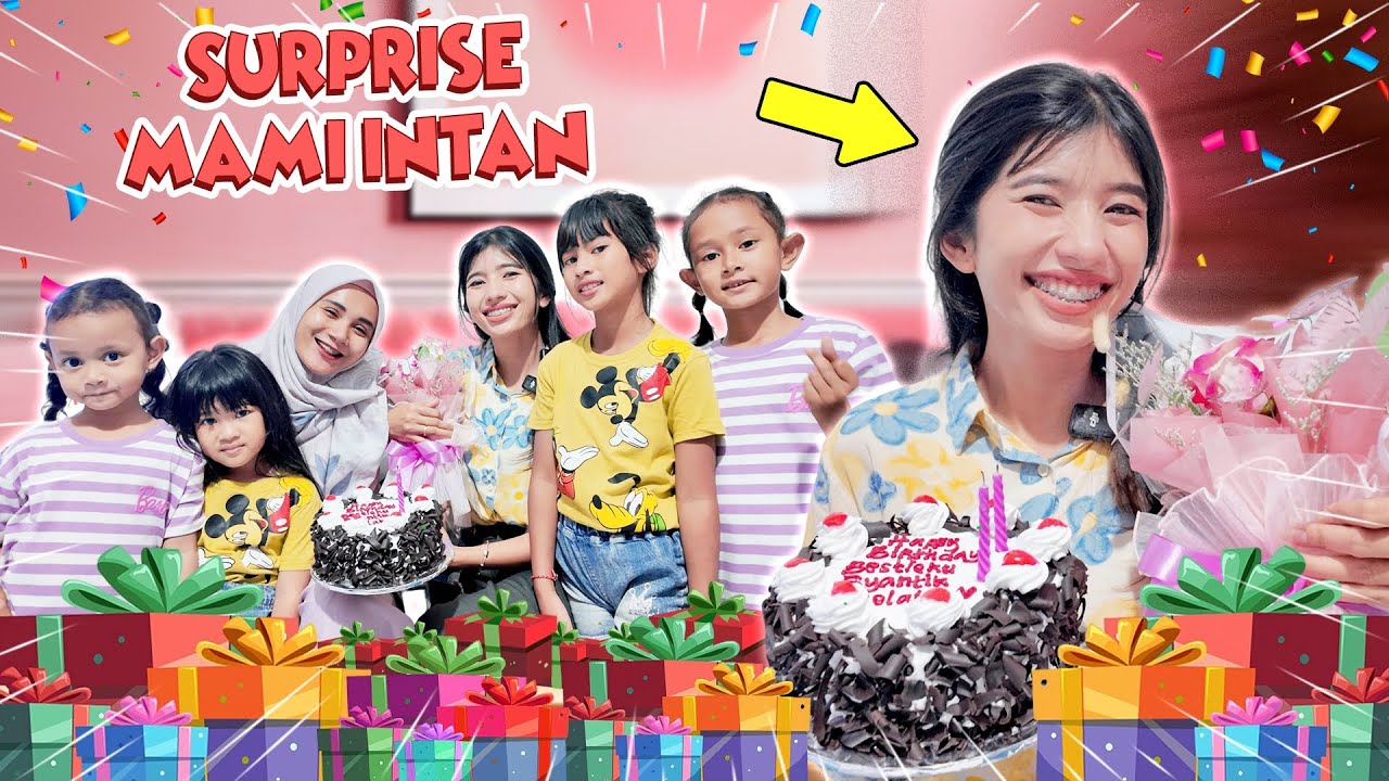 MAMA QAIREEN GREBEK RUMAH DISTA KASIH SURPRISE ULANG TAHUN MAMI INTAN 🤩