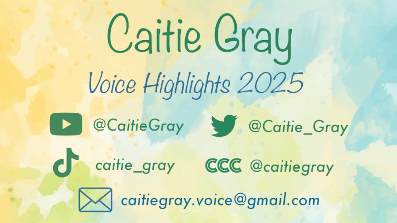 Caitie Gray – Voice Highlight Reel 2025