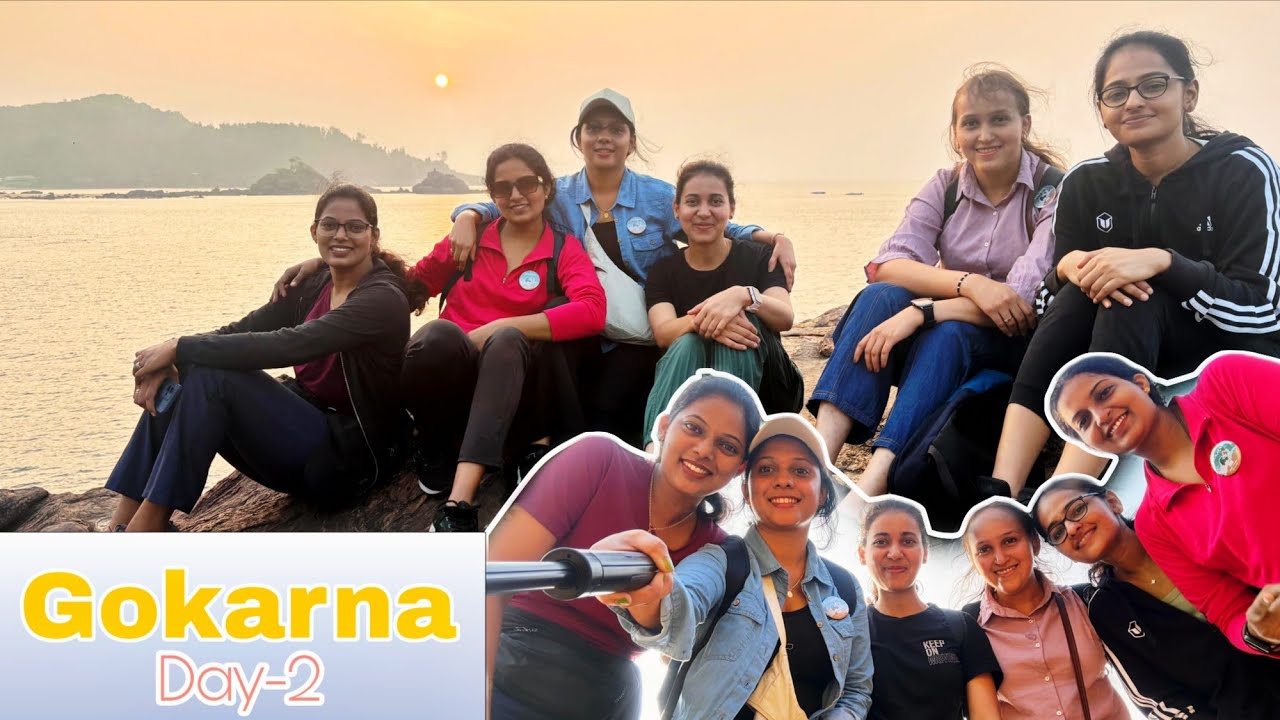 Gokarna Day2 Vlog | Beach Trek| Om Beach| Half Moon Beach| Paradise beach| Belekan Beach