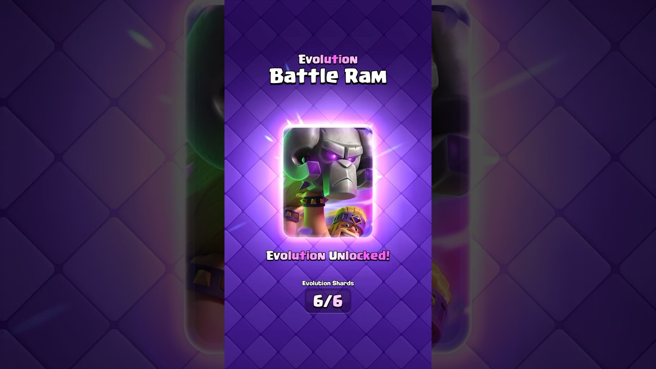 NEW Battle Ram Evolution Guide #clashroyale #shorts