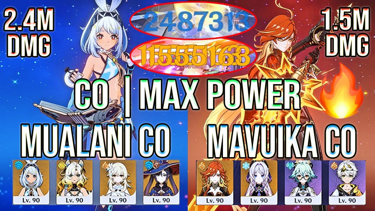 2.4M DMG 🤯 Mualani & Mavuika C0 SMASH Spiral Abyss 12 | Genshin Impact