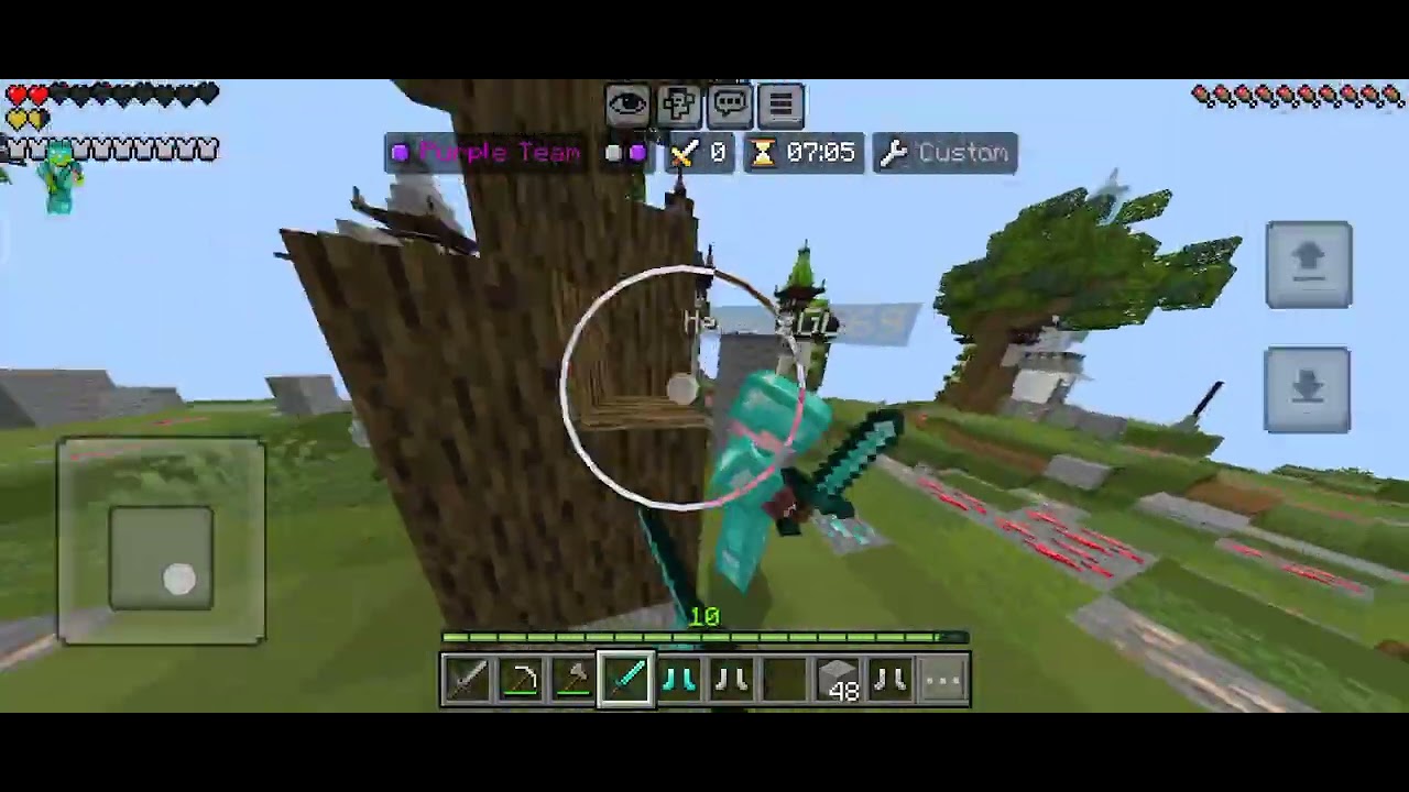 I 1v1 HeroZzGG69 rematch on hive skywars.