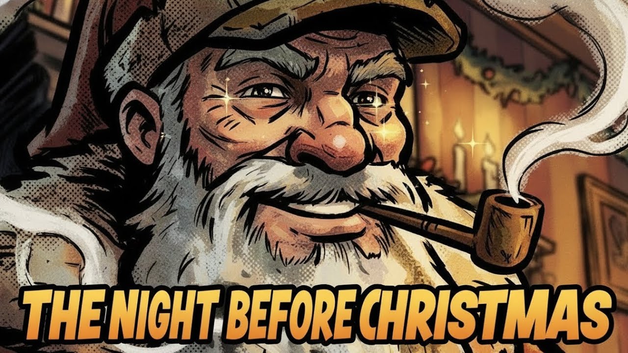 Twas The Night Before Christmas | Comic Style AI Animation (4K)