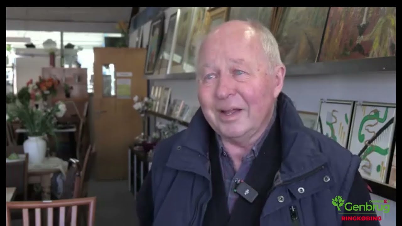 TV Vestjylland på besøg i Danmission Genbrug Ringkøbing