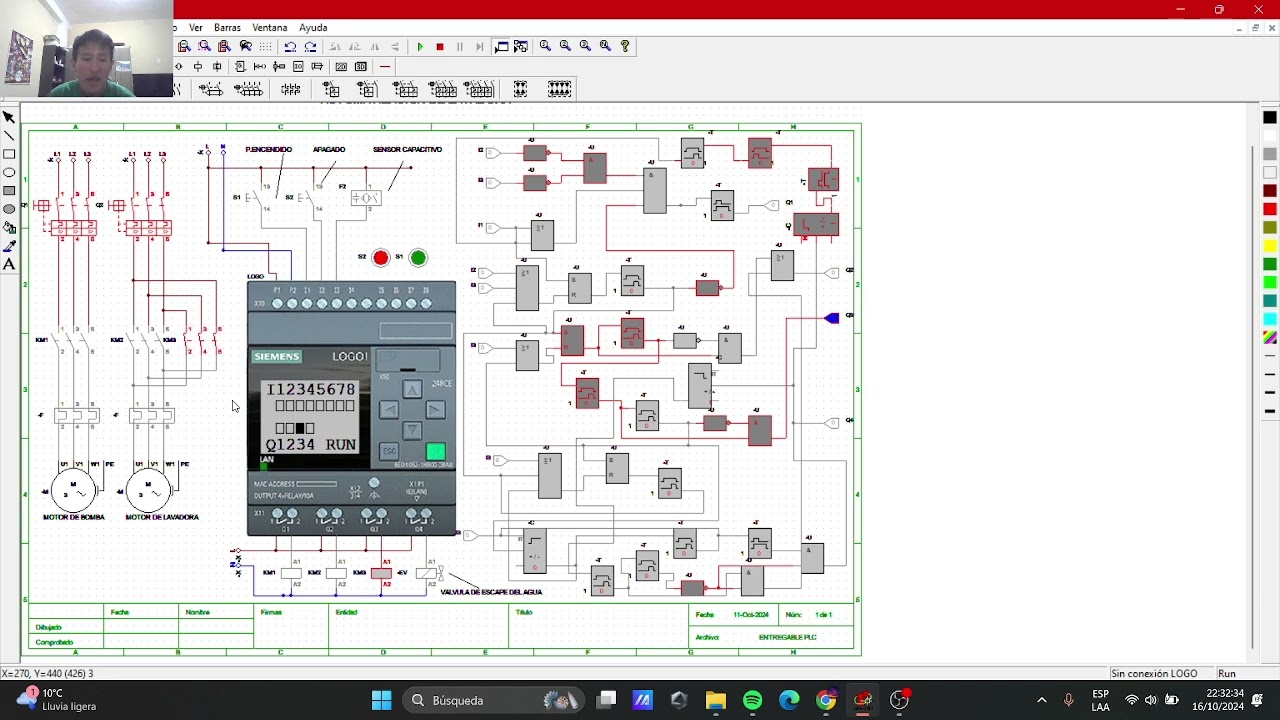 AUTOMATIZACIÓN DE LAVADORA INDUSTRIAL: ENTREGABLE DE AUTOMATIZACIÓN POR MÓDULO LÓGICO PROGRAMABLE