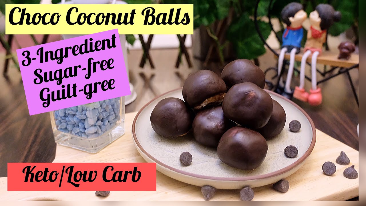 3-Ingredient Choco Coconut Balls Keto/Low Carb