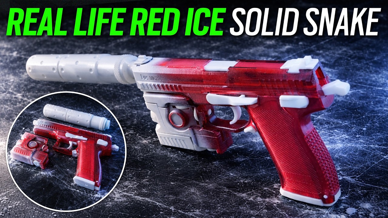 Realistyczna sk&oacute;ra węża Red Ice Solid &ndash; wydrukowana w 3D &ndash; Rainbow Six Siege &ndash; Black Ice