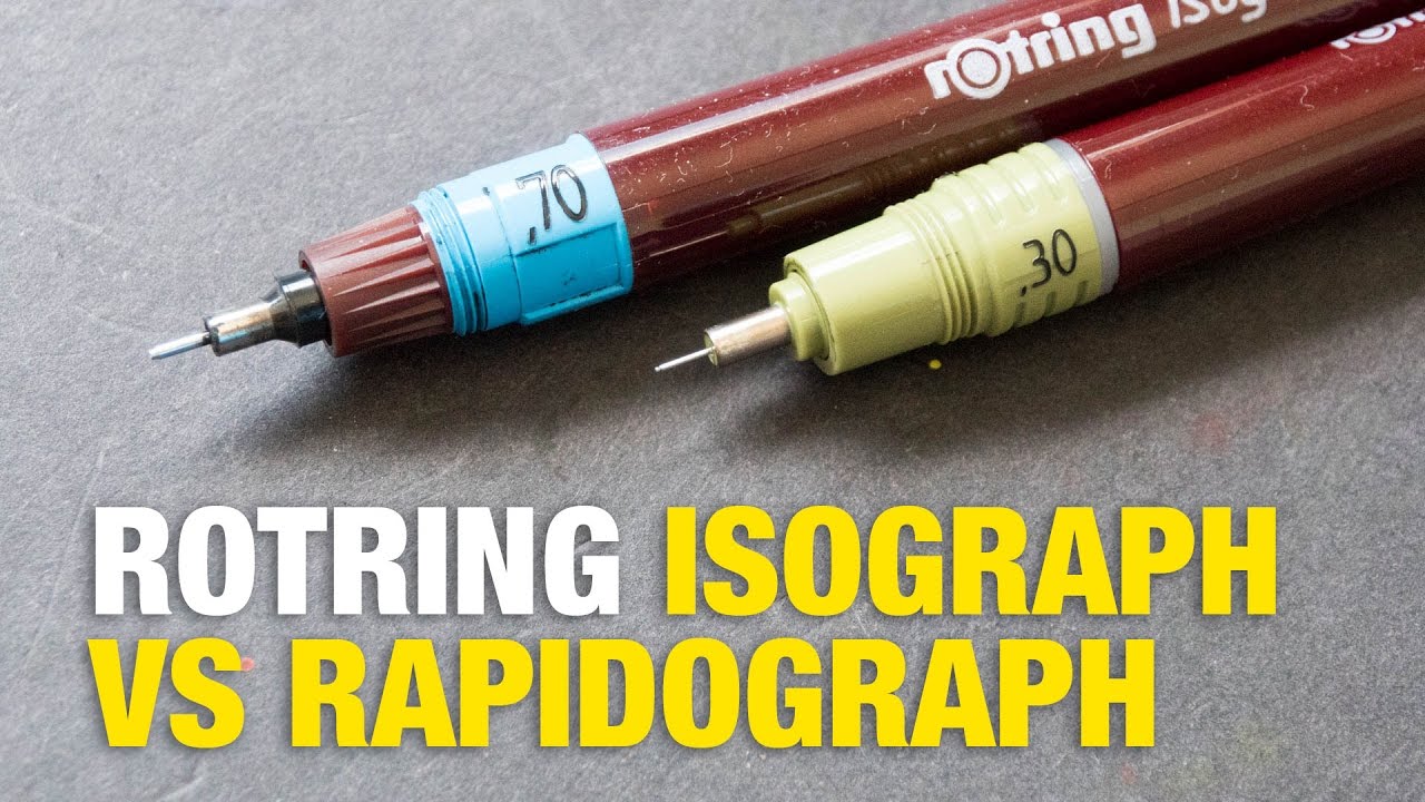 Rotring Rapidograph против Isograph