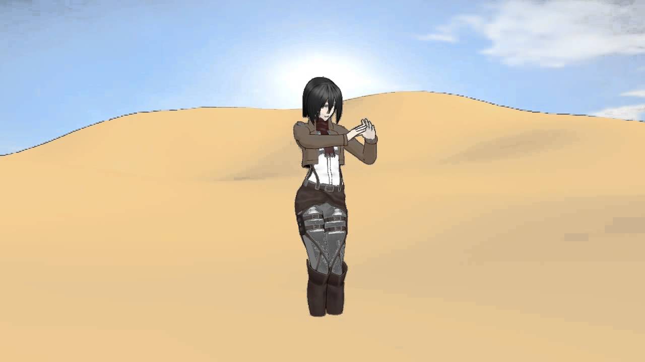 MMD-Mikasa Sinking While Bellydancing