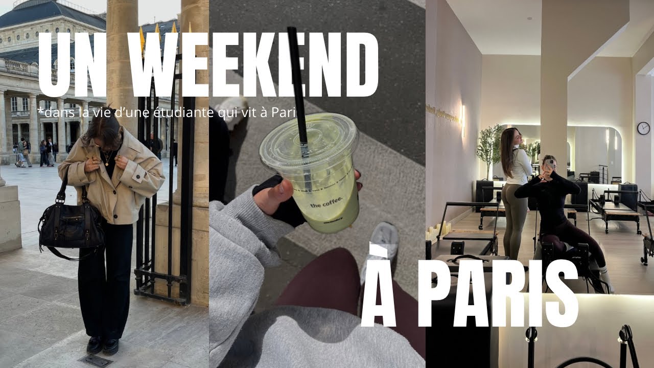UN WEEKEND A PARIS DANS MA VIE D'ETUDIANTE : matcha, pilates, révisions & running