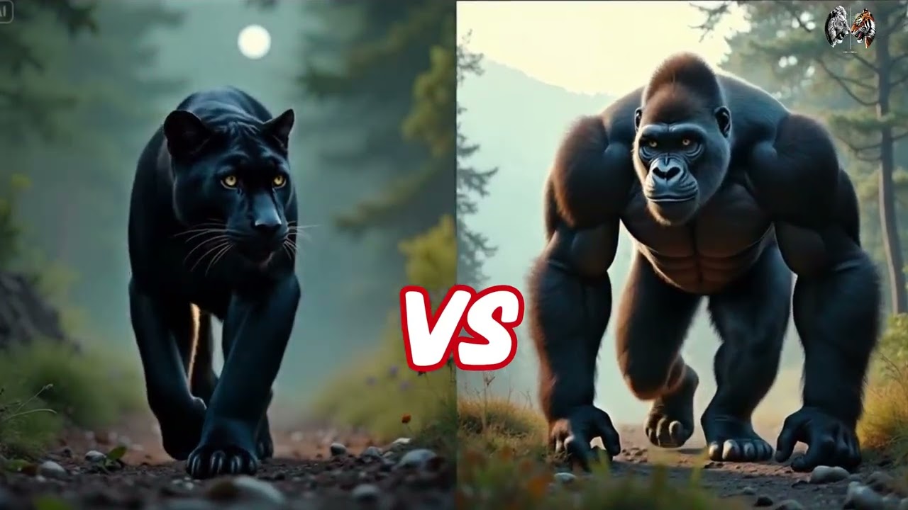 Black Panther Vs Iguana, Deer, Chimpanzee, Gorilla, Elephant