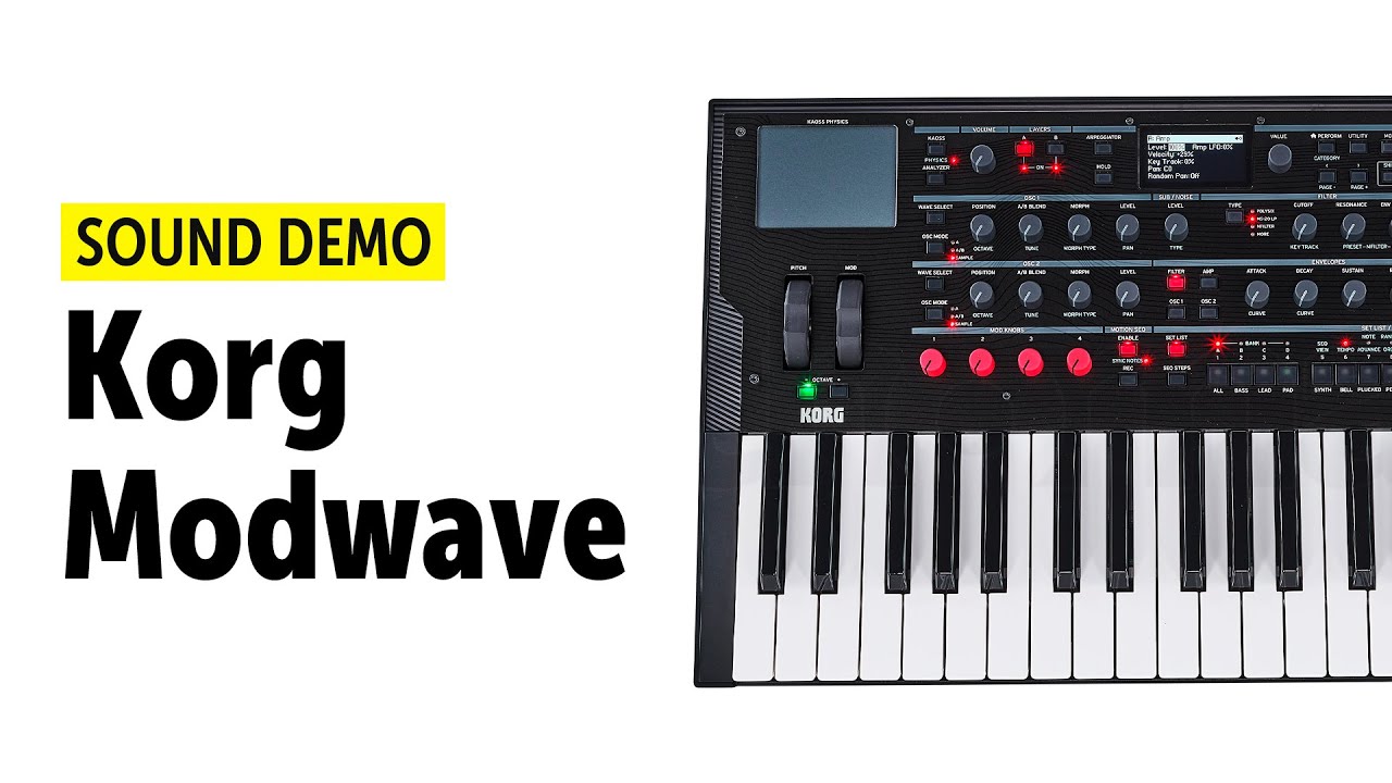 Korg Modwave Sound demo (no talking)